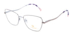 Premium Metal Eyewear With Beige & Silver Color