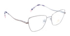 Premium Metal Eyewear With Beige & Silver Color