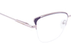Premium Half-Rim Metal Frames With Sleek Side Accents