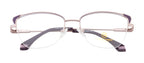 Premium Half-Rim Metal Frames With Sleek Side Accents