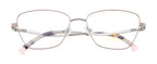 Premium Metal Eyewear With Beige & Silver Color