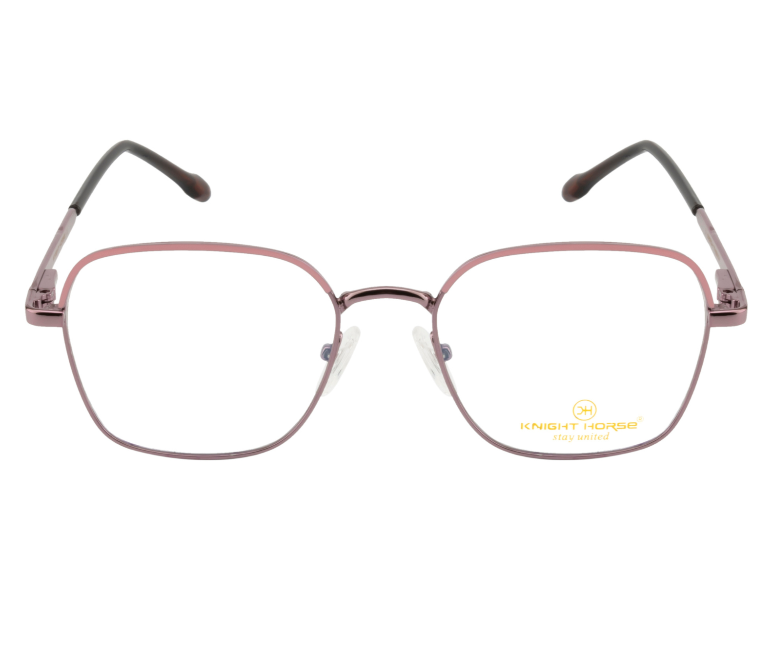 Women's Geometric Metal Eyewear - Purple with Pink