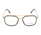Golden Eyewear:Black Rim| Double Bridge| Spring Hinges