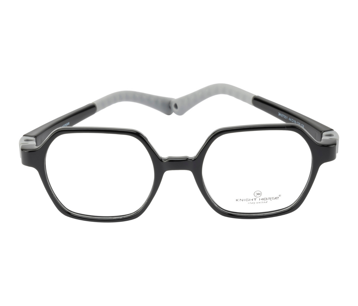 Kids Eyewear Frames in Black with Flexible Hinges - Lightweight
