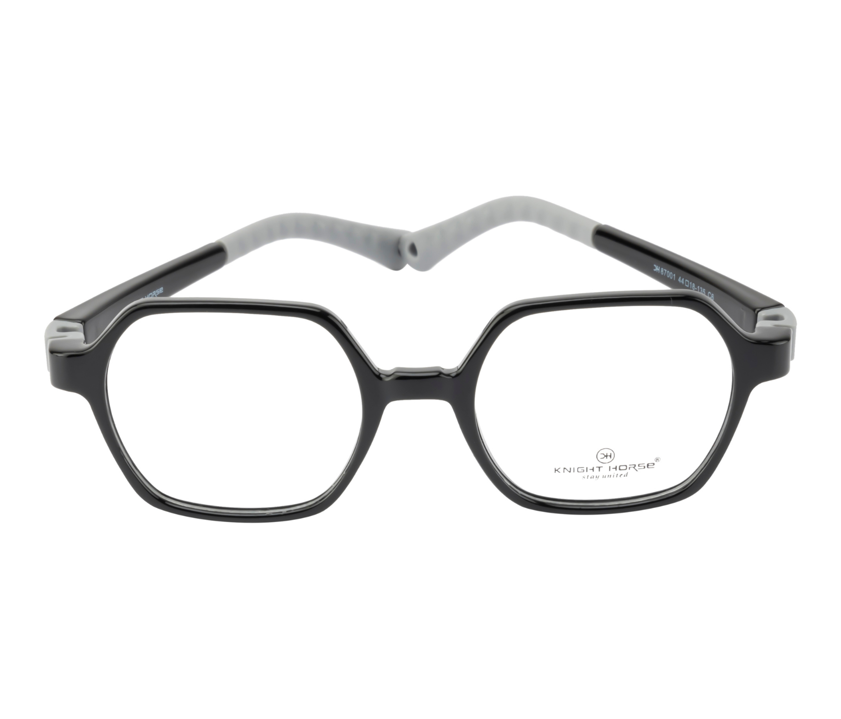 Kids Eyewear Frames in Black with Flexible Hinges - Lightweight