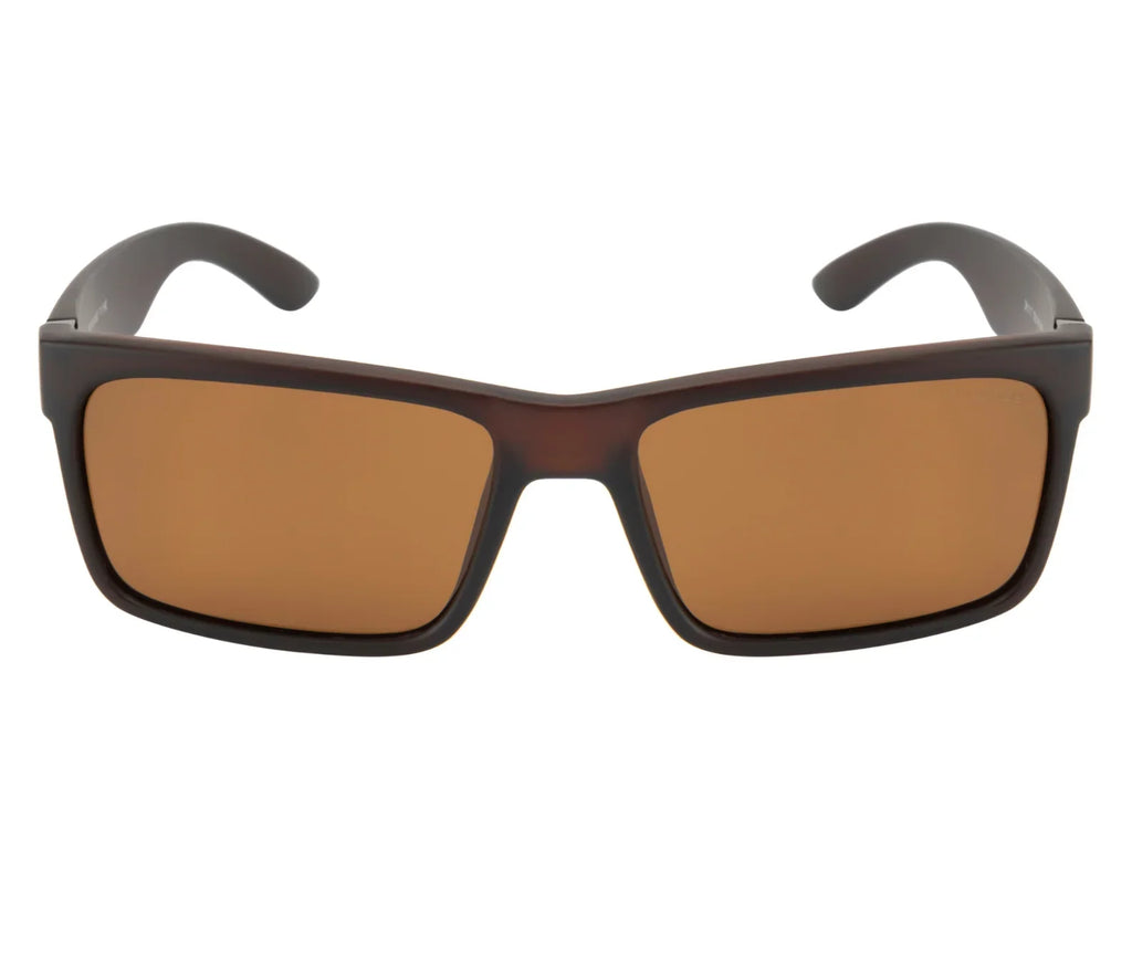 Polarized Rectangle Sunglasses - Brown Frame & Lens