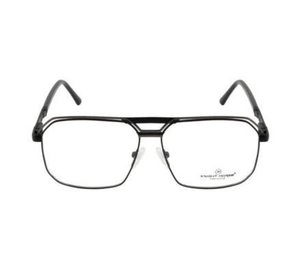 Metal Eyewear Frames - Gold and Brown Combination with Spring