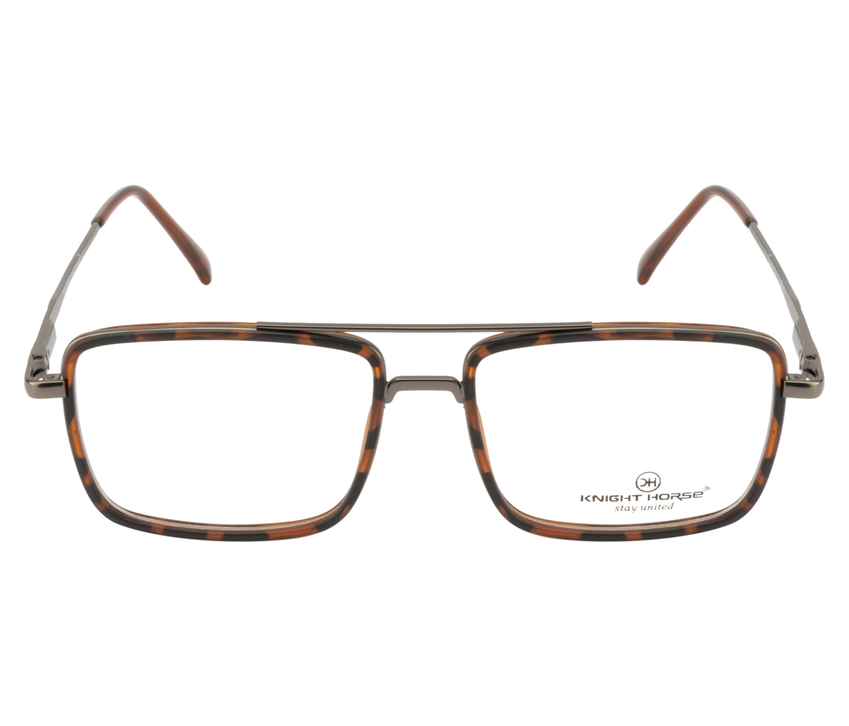 Stylish Brown Frame with Double Bar
