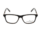 Classic Brown Rectangular Eyewear Frame with Spring Hinges