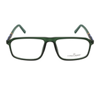 Green Rectangle Eyewear with Spring Hinges