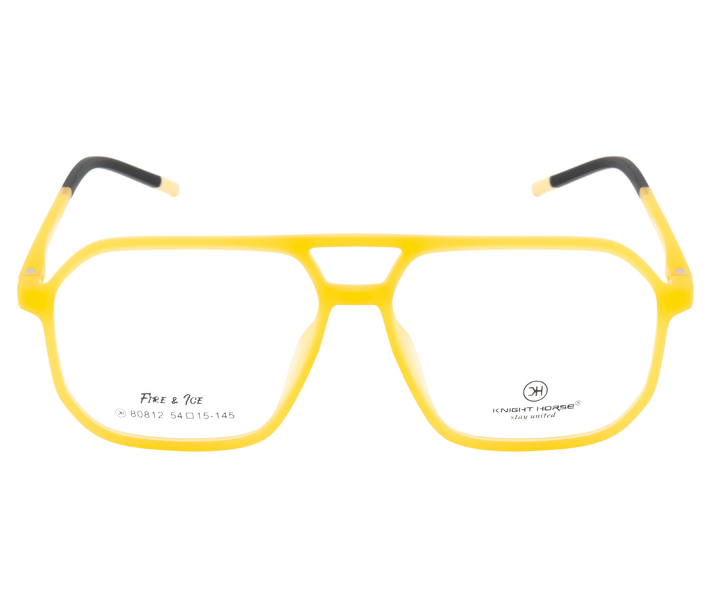 Eyewear Frame in Vibrant Yellow | Hexagonal Shape | Spring