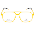 Eyewear Frame in Vibrant Yellow | Hexagonal Shape | Spring