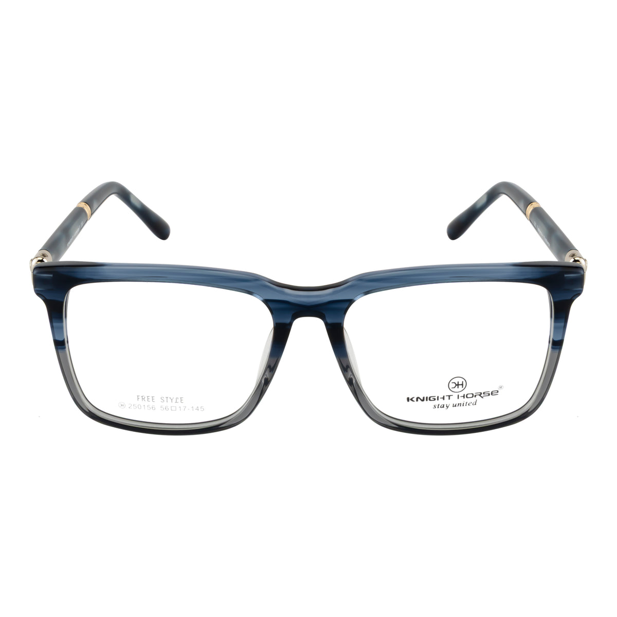 Rectangular Gradient Blue Eyeglass Frame