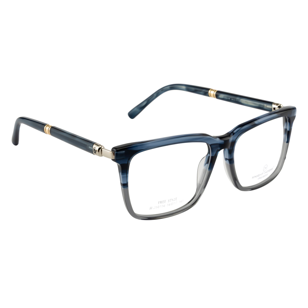Rectangular Gradient Blue Eyeglass Frame