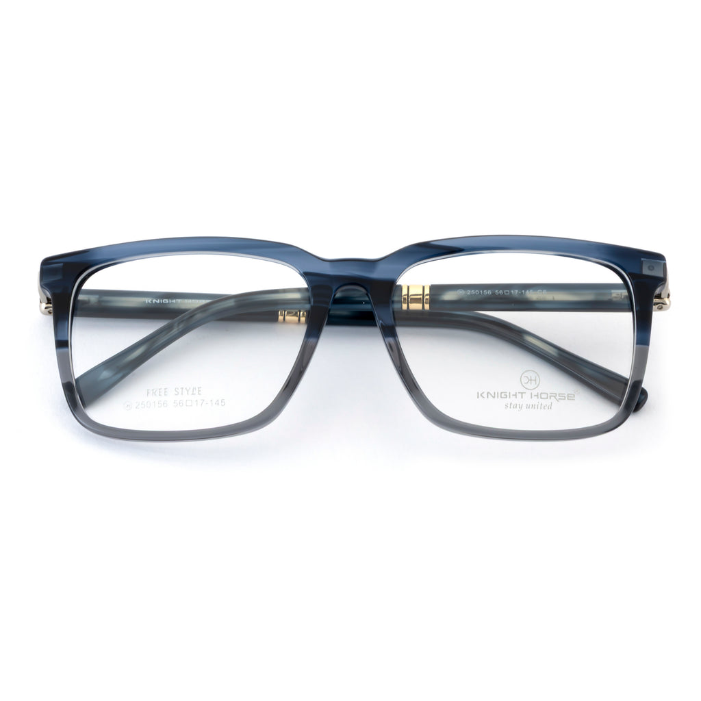 Rectangular Gradient Blue Eyeglass Frame