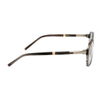 Double Bridge Square Eyeglass Frame – Translucent Brown
