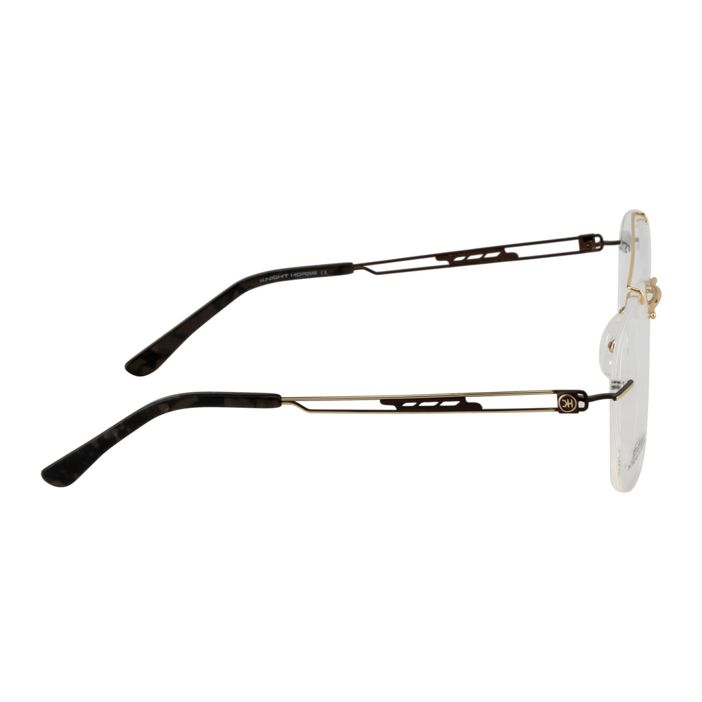 Rimless Aviator Metal Eyeglass Frame – Gold