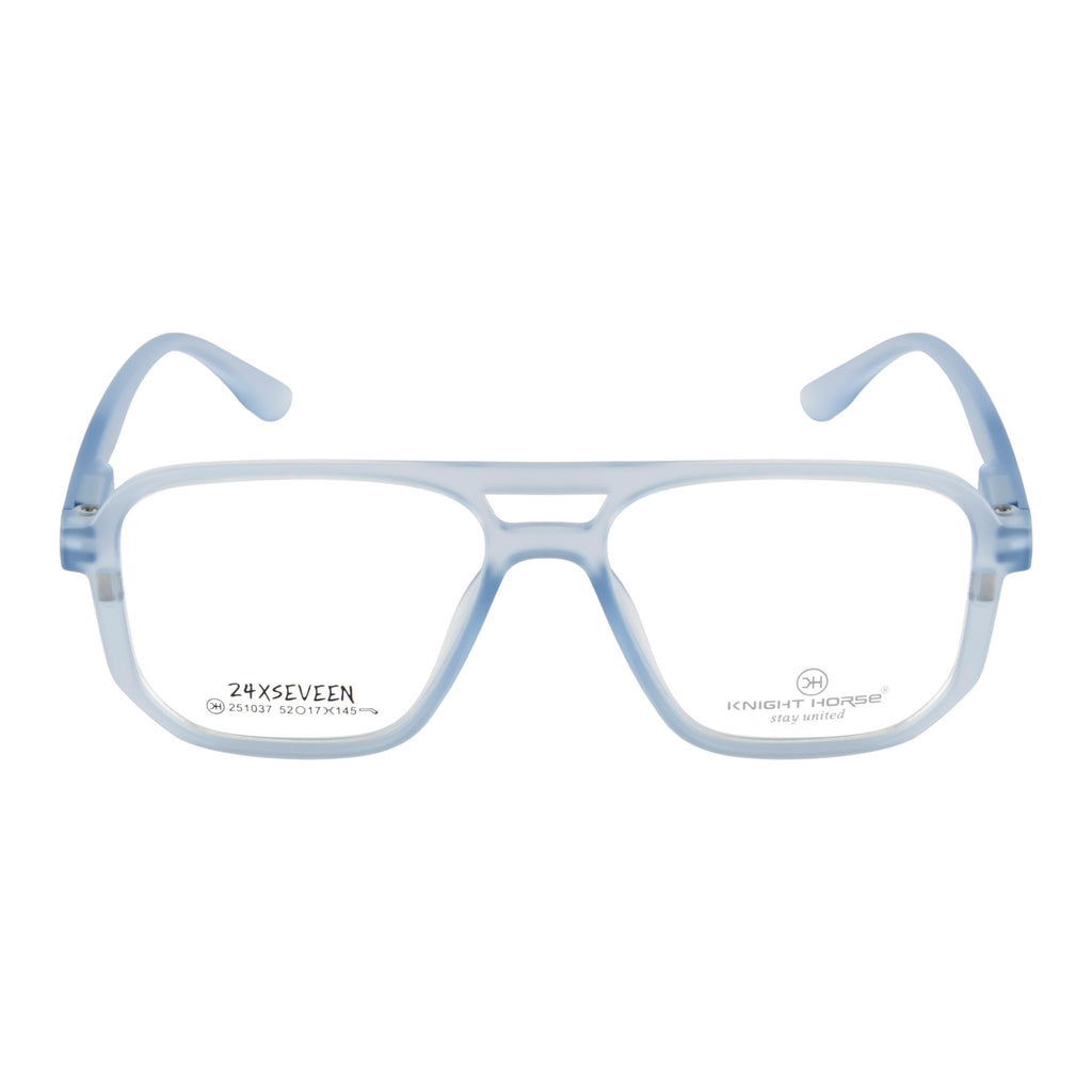 4-in-1 Magnetic Clip-On Eyewear – Blue Aviator Frame