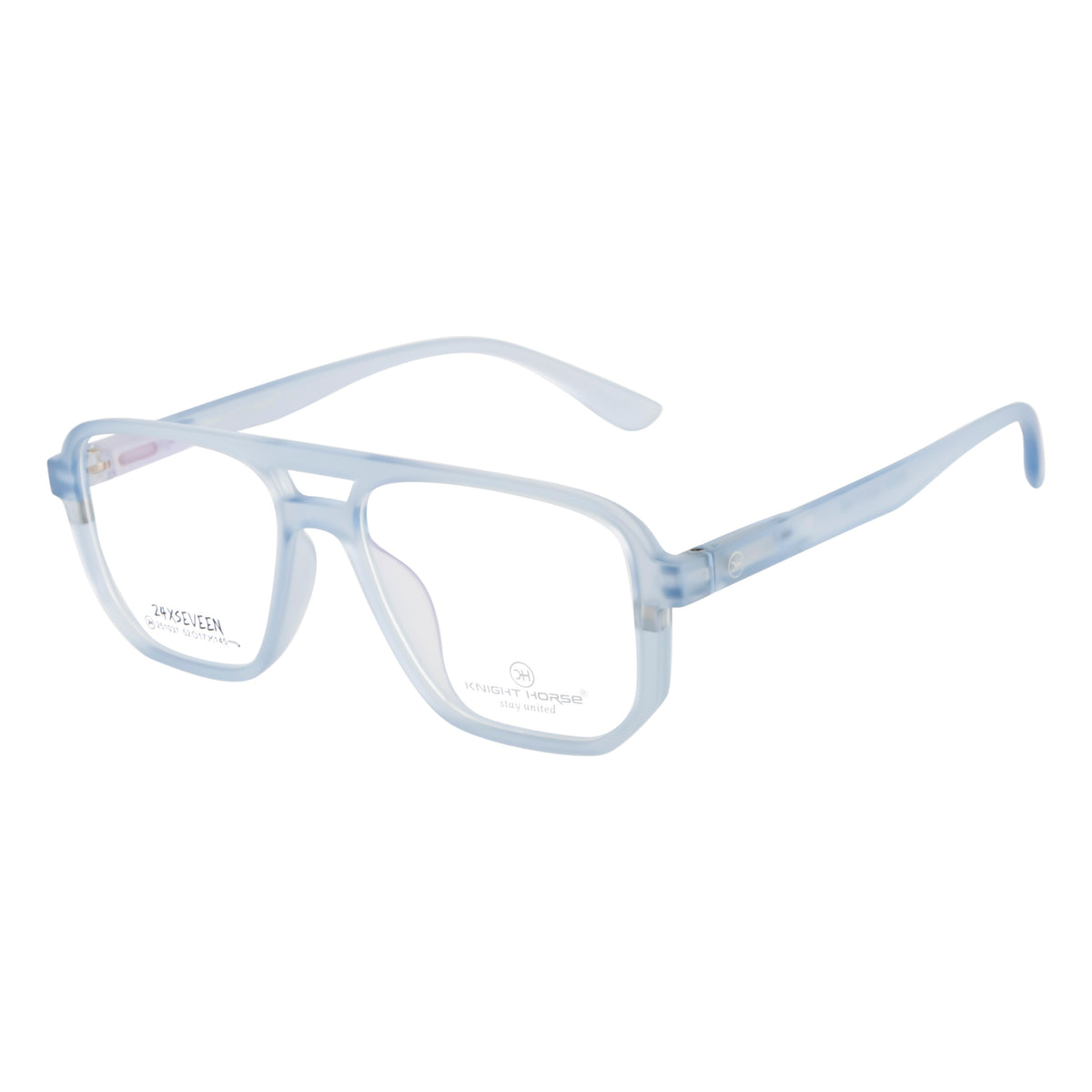 4-in-1 Magnetic Clip-On Eyewear – Blue Aviator Frame