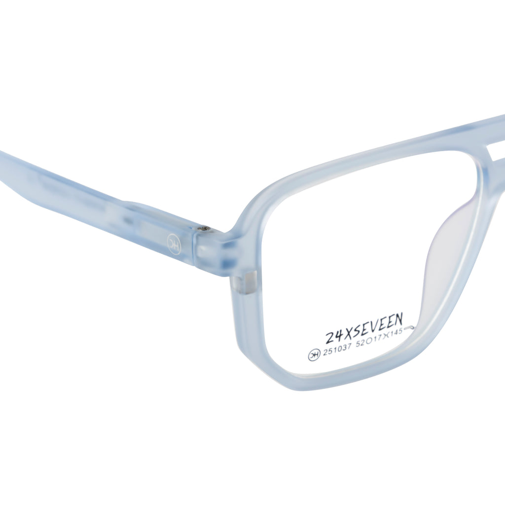 4-in-1 Magnetic Clip-On Eyewear – Blue Aviator Frame
