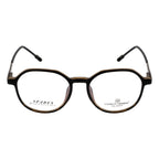Matte Black & Tortoiseshell Round Eyeglass Frame – Lightweight TR with Metal Temples