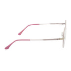 Round Metal Eyeglass Frame – Soft Ivory Pink