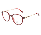 Geometric TR90 Eyewear - Maroon Elegance