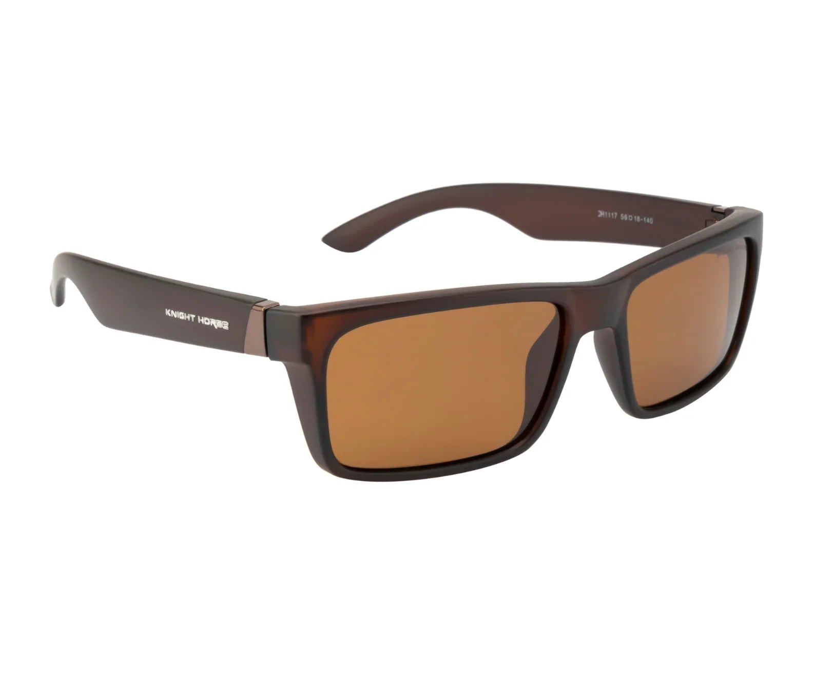Polarized Rectangle Sunglasses - Brown Frame & Lens