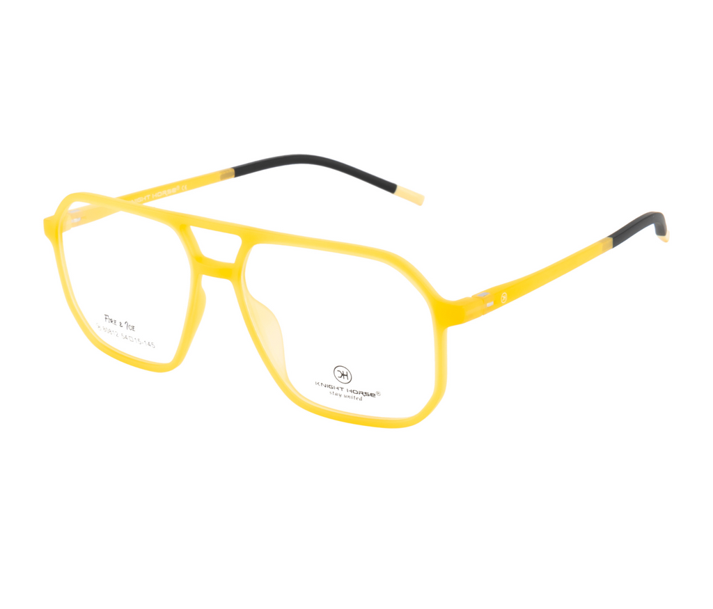 Eyewear Frame in Vibrant Yellow | Hexagonal Shape | Spring