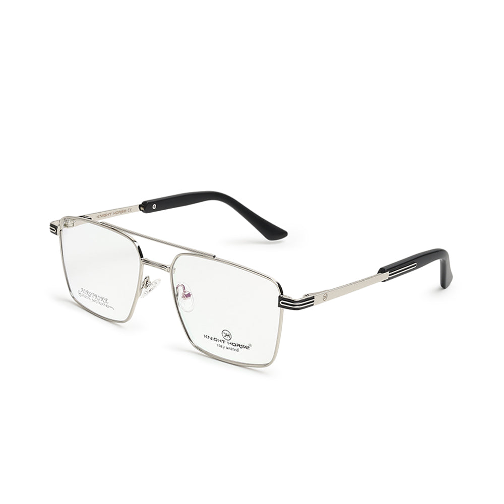 Knight Horse Premium Metal Eyeglasses for Men – Double Bridge