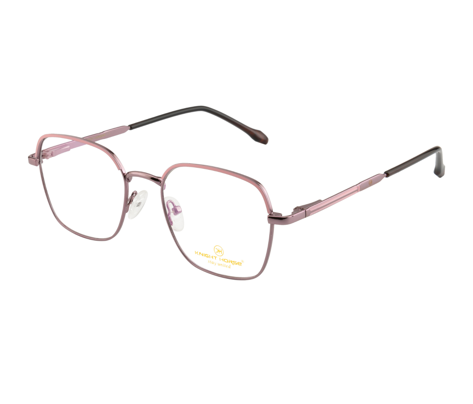 Women's Geometric Metal Eyewear - Purple with Pink