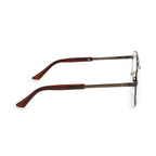 Knight Horse Classic Aviator Eyeglasses for Men – Brown Metal Frame