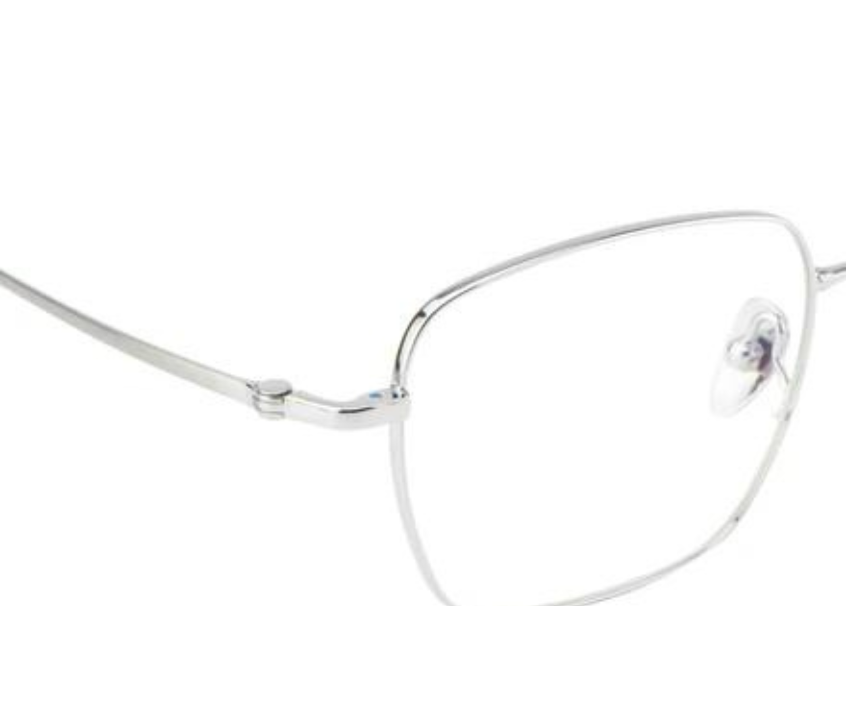 Titanium Elegance: Silver |Square |Full Rim