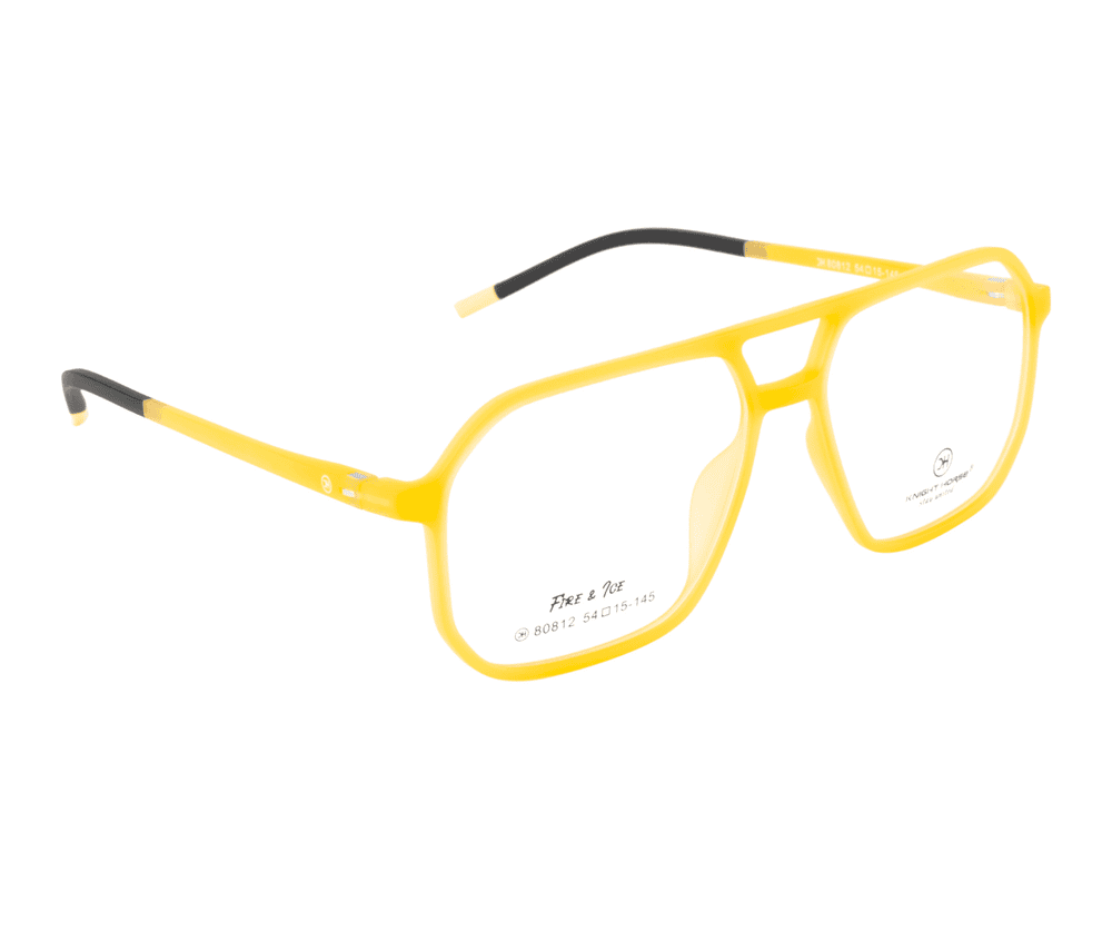 Eyewear Frame in Vibrant Yellow | Hexagonal Shape | Spring