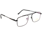 DualTone Rectangle Metal Eyewear with Double Bar Spring Hinges