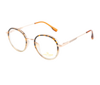 DualTone Round Rim Eyewear - DA Brown & Transparent Fusion with Spring