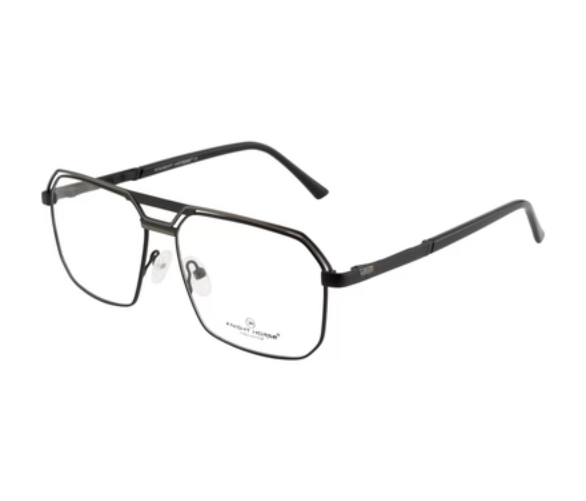Metal Eyewear Frames - Gold and Brown Combination with Spring