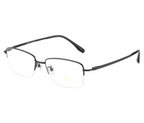 Stealth Rider Titanium Rectangular Eyewear Frame
