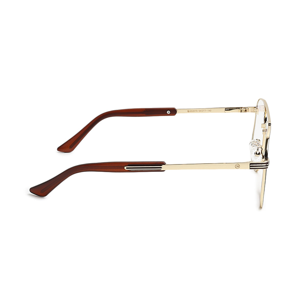 Knight Horse Men’s Metal Optical Frame – Black & Gold