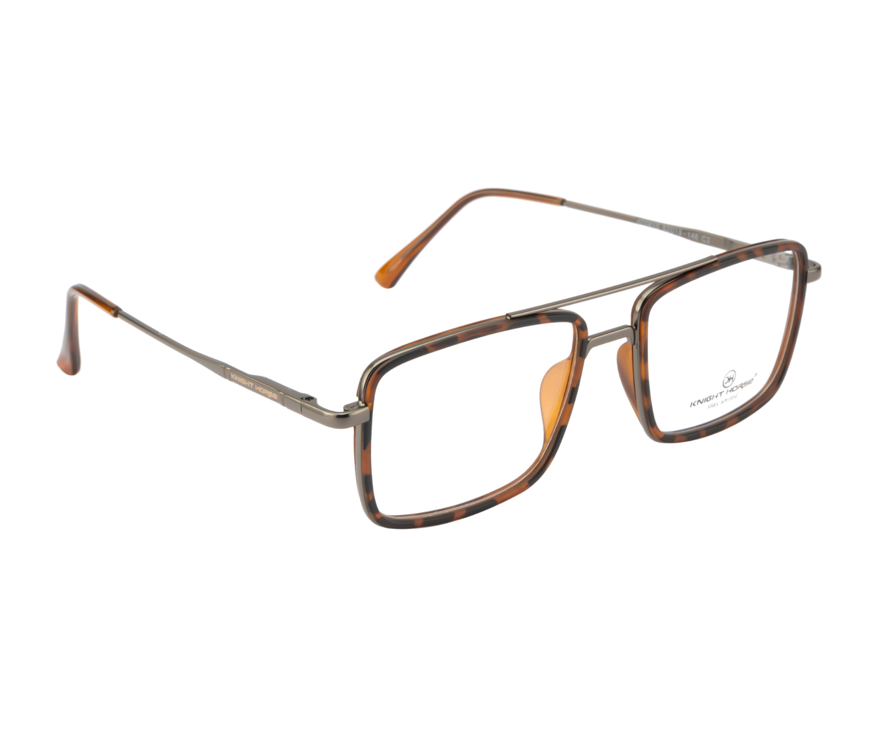 Stylish Brown Frame with Double Bar
