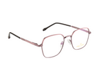 Women's Geometric Metal Eyewear - Purple with Pink