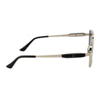 Silver Square Sunglasses – Polarized Blue Gradient Lens