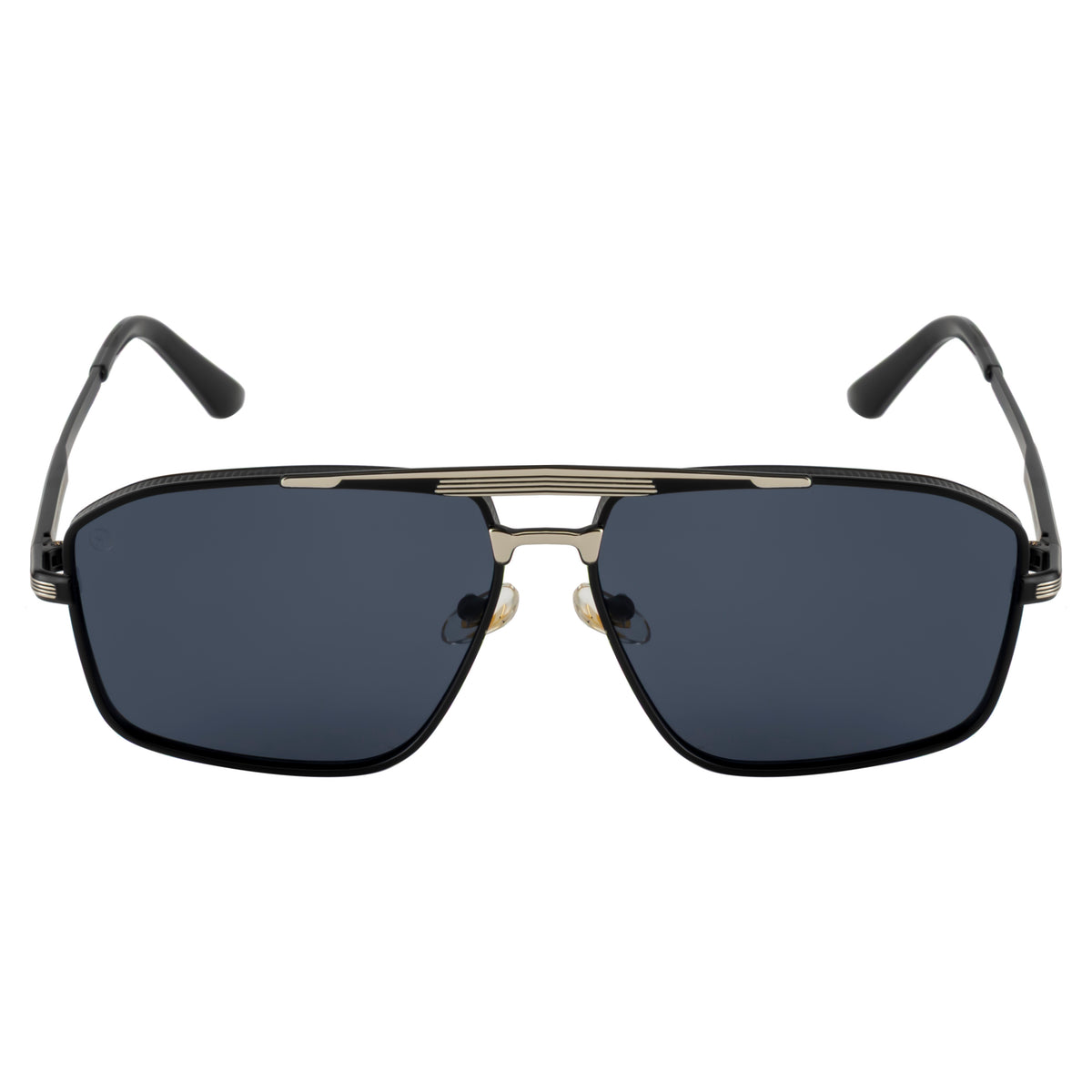 Black Aviator Sunglasses – Polarized UV400 Square Frame