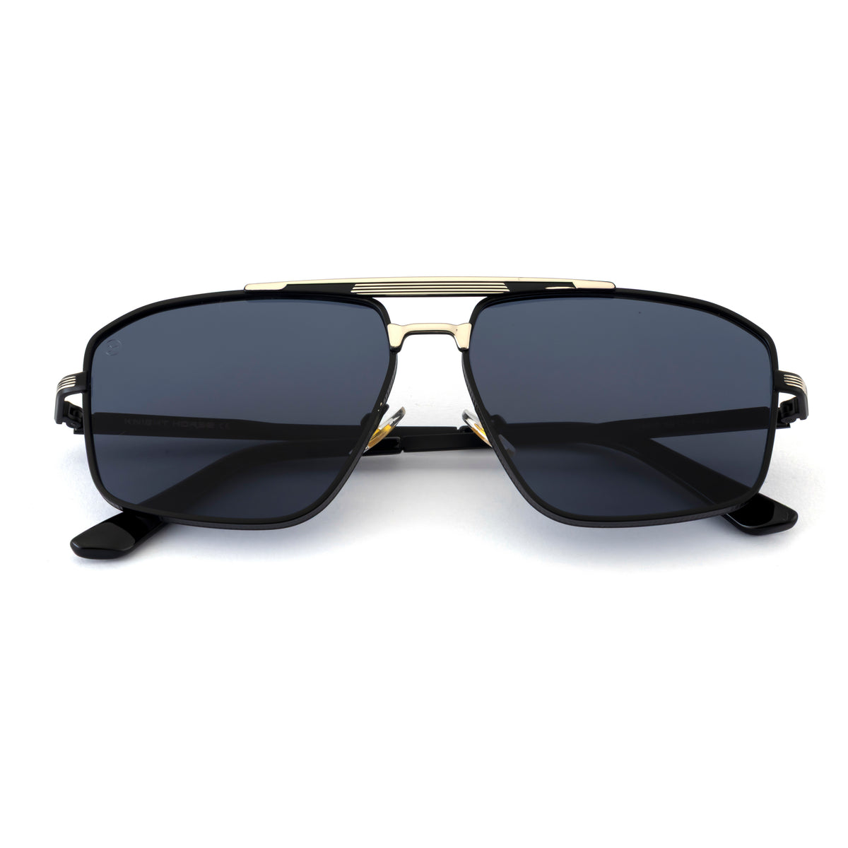 Black Aviator Sunglasses – Polarized UV400 Square Frame