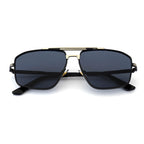 Black Aviator Sunglasses – Polarized UV400 Square Frame