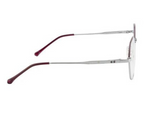 Women's Geometric Metal Eyewear - Silver & Violet with Spring Hinges