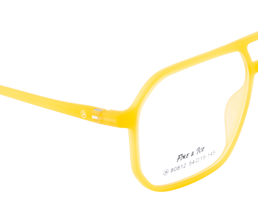 Eyewear Frame in Vibrant Yellow | Hexagonal Shape | Spring