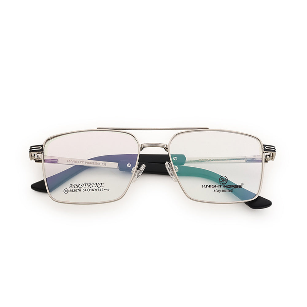 Knight Horse Premium Metal Eyeglasses for Men – Double Bridge