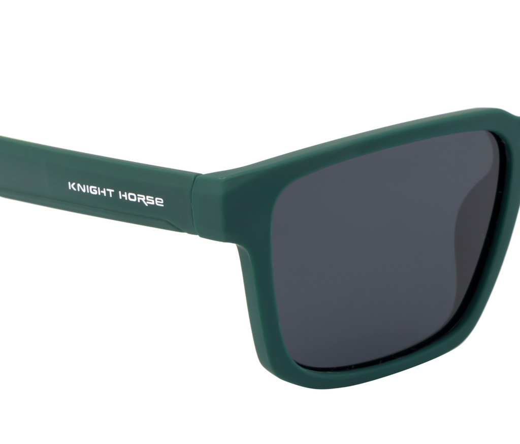 Polarized Sunglasses - Emerald Green with Obsidian Black Lenses