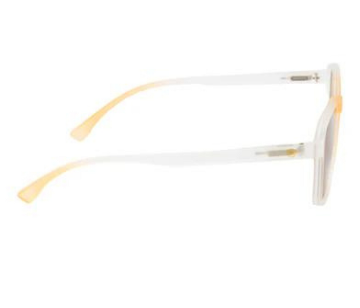 Sunfire: Polarized Sunglasses - Transparent Orange Color | Square Frame